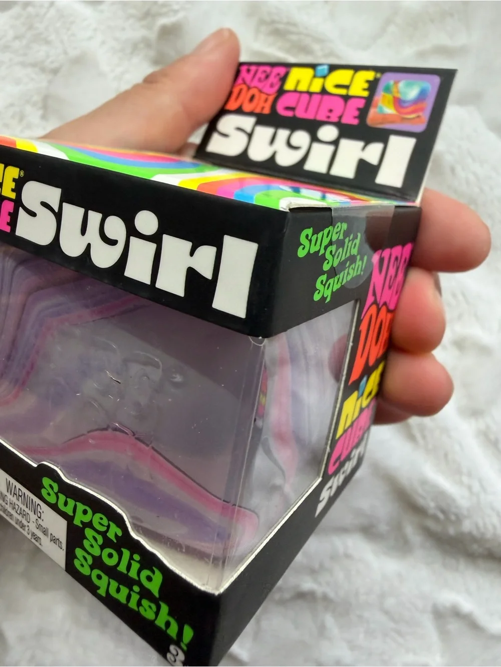 💗💜✨ **NIB – RARE NEEDOH NICE CUBE SWIRL PINK & PURPLE!** ✨💜💗